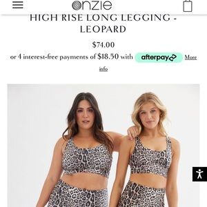 Onzie leopard legging
